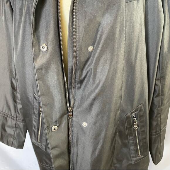 Andrew Marc Marc New York Women’s Trench Style Jacket Size Large Black - Picture 11 of 15